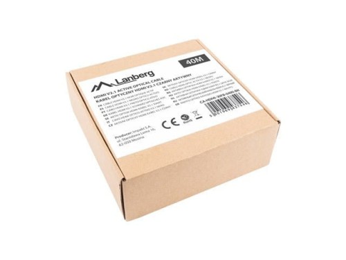 Lanberg Kabel HDMI M/M v2.1 40M 8K czarny optyczny AOC