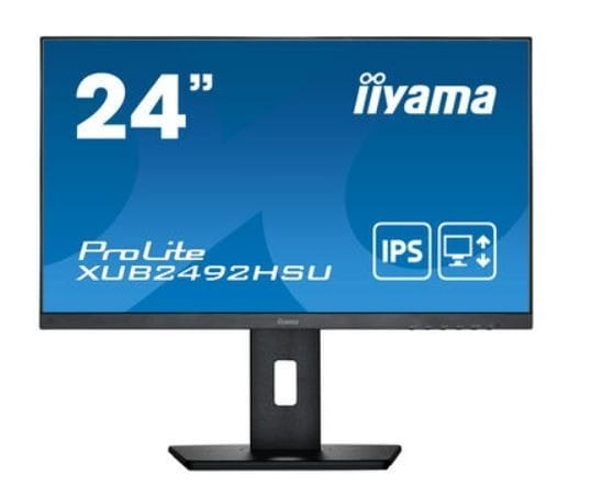 IIYAMA Monitor 23.8 cala XUB2492HSU-B5 IPS,HDMI,DP,VGA,SLIM,USB,HAS(150mm)