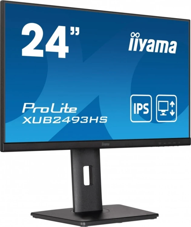 IIYAMA Monitor 23.8 cala XUB2493HS-B5 IPS.HDMI.DP.2x2W.HAS(150mm)
