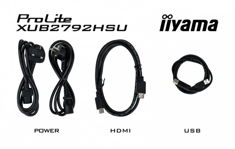 IIYAMA Monitor 27 cali XUB2792HSU-B5 IPS,FHD,HDMI,DP,VGA,SLIM,HAS(150mm)
