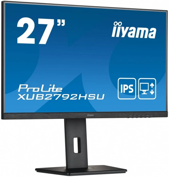 IIYAMA Monitor 27 cali XUB2792HSU-B5 IPS,FHD,HDMI,DP,VGA,SLIM,HAS(150mm)