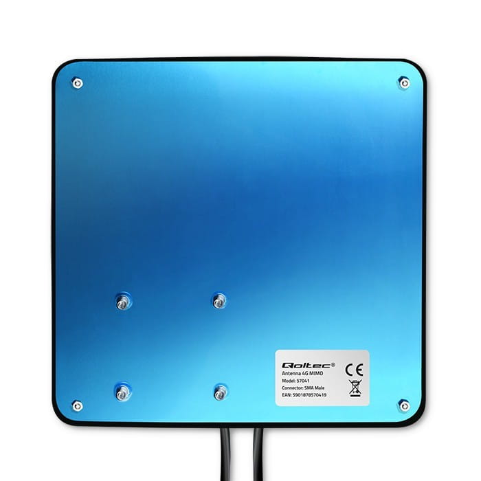 Qoltec Antena 4G LTE DUAL MIMO booster | 35dBi | 50W | 2xSMA męski