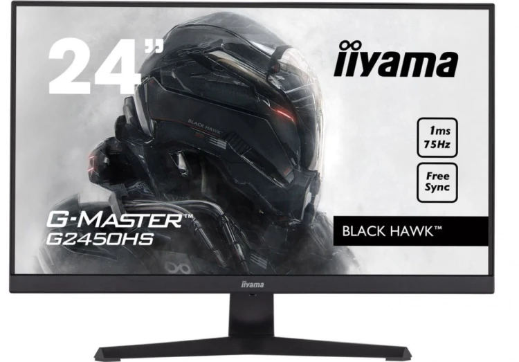 IIYAMA Monitor 23.8 cala G2450HS-B1 VA,FHD,75Hz,1ms,Freesync,HDMI,DP,2x2W