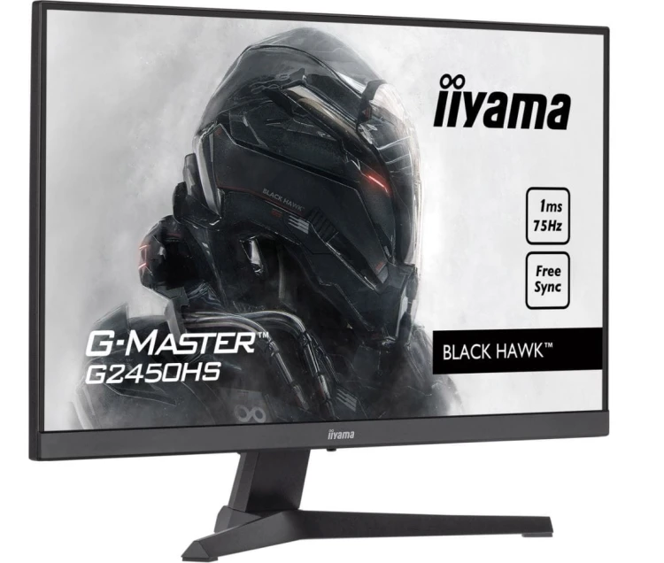 IIYAMA Monitor 23.8 cala G2450HS-B1 VA,FHD,75Hz,1ms,Freesync,HDMI,DP,2x2W
