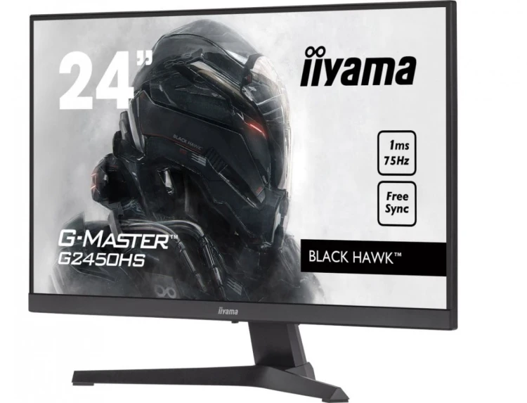 IIYAMA Monitor 23.8 cala G2450HS-B1 VA,FHD,75Hz,1ms,Freesync,HDMI,DP,2x2W