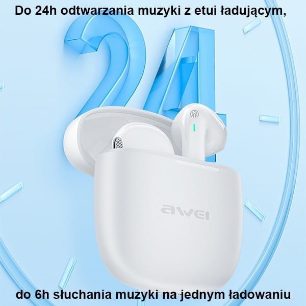AWEI Słuchawki Bluetooth 5.3 T26 Pro TWS Black
