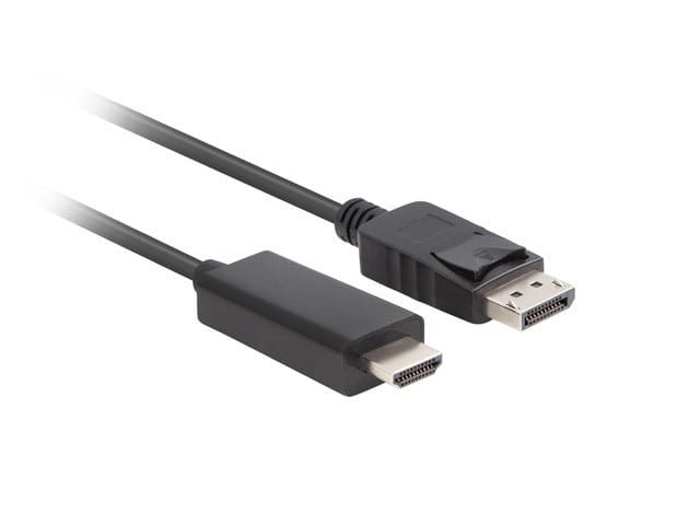 Lanberg Kabel DisplayPort (M) V1.1 -> HDMI (M) 1m czarny