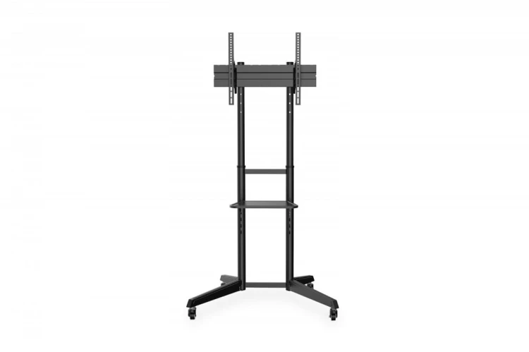Digitus Stojak mobilny pojedynczy z półką 1xLCD max. 70" max. 50kg, VESA max. 600x400
