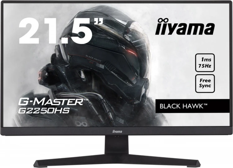 IIYAMA Monitor 21.5 cala G-MASTER G2250HS-B1 1ms,HDMI,DP,FSync,2x2W,VA