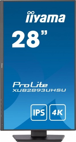 IIYAMA Monitor 28 cali XUB2893UHSU-B5,IPS,4K,HDMI,DP,2x2W,HAS(150mm)