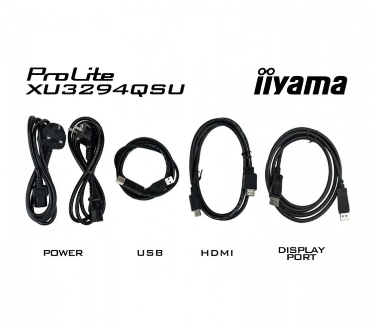 IIYAMA Monitor 31.5 cala XU3294QSU-B1 VA,WQHD,HDMI,DP,USB 3.0,2x2W