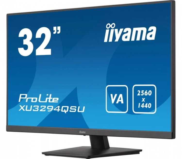 IIYAMA Monitor 31.5 cala XU3294QSU-B1 VA,WQHD,HDMI,DP,USB 3.0,2x2W