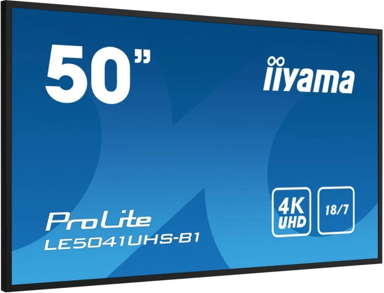 IIYAMA Monitor wielkoformatowy 50 cali LE5041UHS-B1 VA,4K,18/7,LAN,USB,HDMI