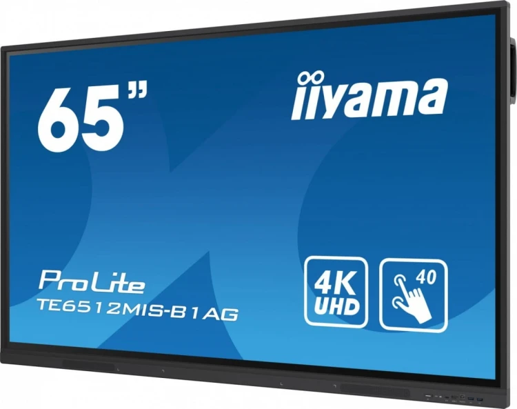 IIYAMA Monitor interaktywny 65 cali TE6512MIS-B1AG INFRARED,40pkt,IPS,4K,,7H,WiFi