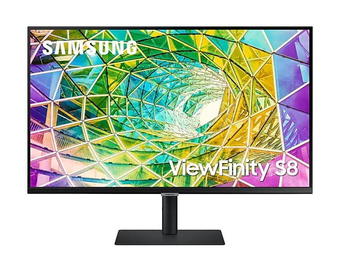Samsung Monitor 32 cale ViewFinity S8 IPS 3840x2160 UHD 16:9 1xHDMI 1xDP 3xUSB 3.0, 1xUSB 2.0 5ms HAS+PIVOT płaski 3 lata on-site (LS32A800NMPXEN)