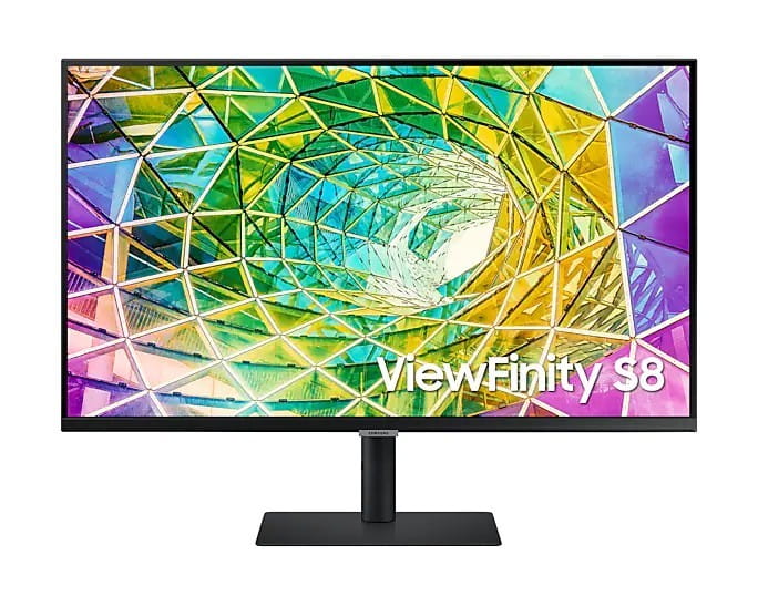 Samsung Monitor 32 cale ViewFinity S8 IPS 3840x2160 UHD 16:9 1xHDMI 1xDP 3xUSB 3.0, 1xUSB 2.0 5ms HAS+PIVOT płaski 3 lata on-site (LS32A800NMPXEN)