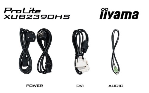 IIYAMA Monitor 23 cale XUB2390HS-B5 IPS,D-SUB,DVI,HDMI,PIVOT,2x2W,HAS(15cm)