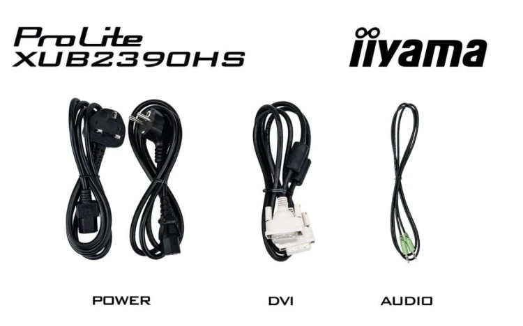 IIYAMA Monitor 23 cale XUB2390HS-B5 IPS,D-SUB,DVI,HDMI,PIVOT,2x2W,HAS(15cm)