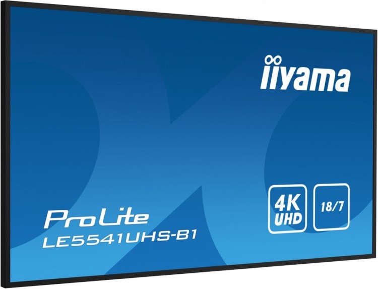 IIYAMA Monitor 55 cali LE5541UHS-B1 IPS,4K,18/7,LAN,USB,HDMI