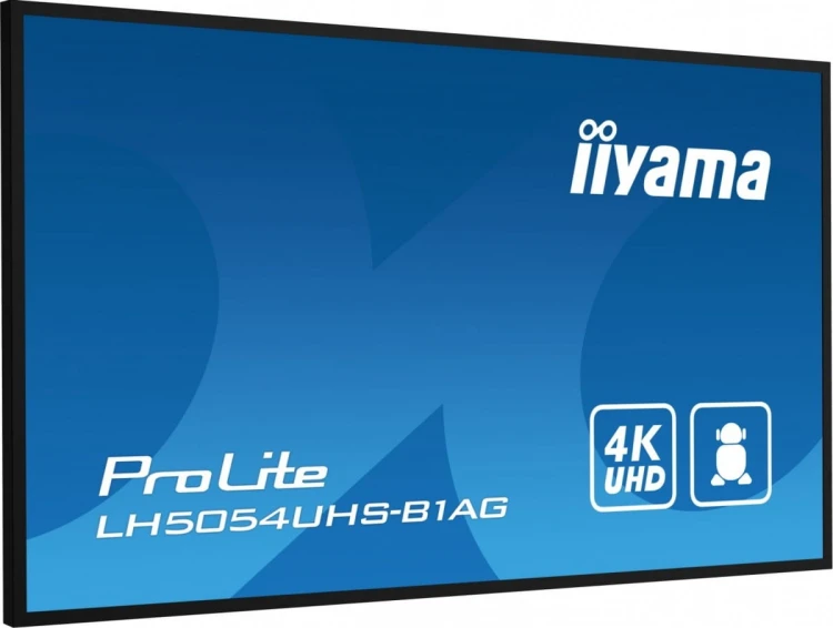 IIYAMA Monitor 50 cali LH5054UHS-B1AG 24/7, VA, ANDROID.11, 4K, SDM, 2x10W