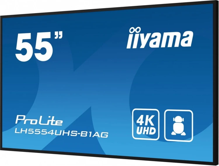 IIYAMA Monitor 55 cali LH5554UHS-B1AG 24/7, IPS, ANDROID.11, 4K, SDM, 2x10W