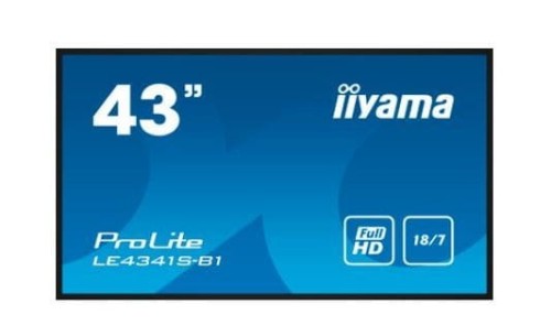 IIYAMA Monitor wielkoformatowy 43 cale LE4341S-B1 IPS,FHD,18/7,LAN,HDMI
