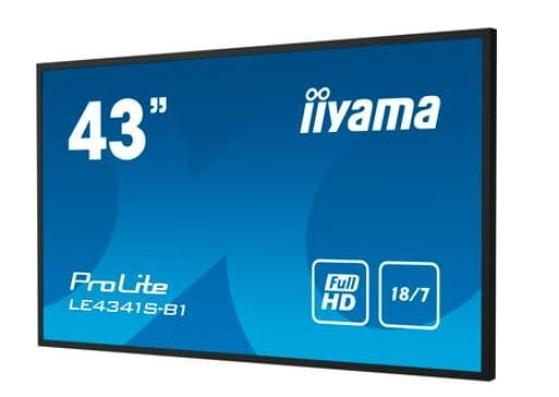 IIYAMA Monitor wielkoformatowy 43 cale LE4341S-B1 IPS,FHD,18/7,LAN,HDMI