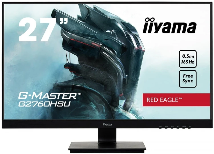 IIYAMA Monitor G-Master 27 cali G2760HSU-B3 TN,165Hz,0.5ms,400cd/m2,HDMI,DP,USB