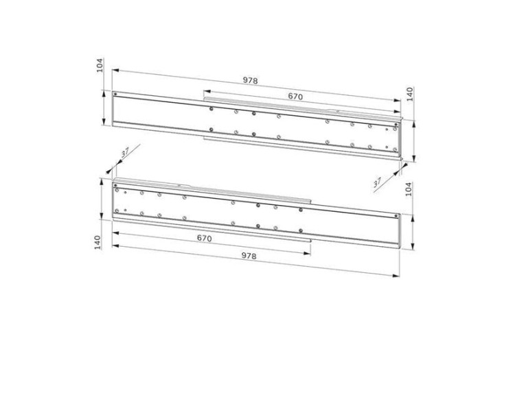 Neomounts Uchwyt ADM-875BL2 Adapter 2XLFD