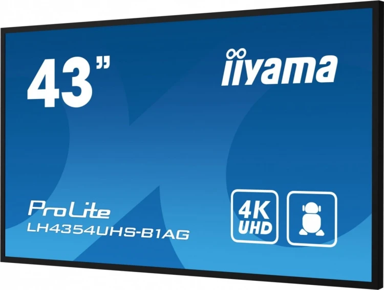 IIYAMA Monitor 43 cale LH4354UHS-B1AG 24/7, IPS, ANDROID.11, 4K, SDM, 2x10W