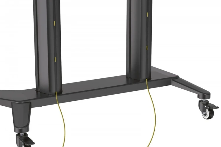Digitus Stojak mobilny pojedynczy z półką i uchwytem na kamerę, 1xLCD max. 120" max. 140kg, VESA max. 1000x600