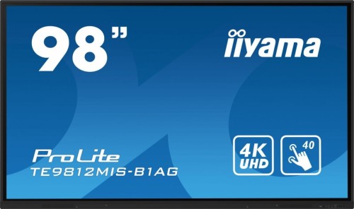 IIYAMA Monitor wielkoformatowy 97.5 cala TE9812MIS-B1AG INFRARED,40pkt,IPS,4K,7H,WiFi