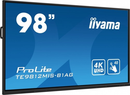 IIYAMA Monitor wielkoformatowy 97.5 cala TE9812MIS-B1AG INFRARED,40pkt,IPS,4K,7H,WiFi