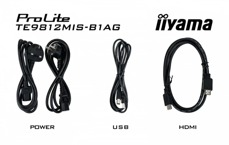 IIYAMA Monitor wielkoformatowy 97.5 cala TE9812MIS-B1AG INFRARED,40pkt,IPS,4K,7H,WiFi