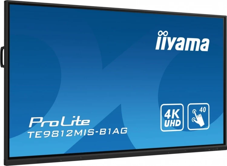 IIYAMA Monitor wielkoformatowy 97.5 cala TE9812MIS-B1AG INFRARED,40pkt,IPS,4K,7H,WiFi
