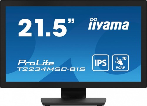IIYAMA Monitor ProLite  21.5 cala T2234MSC-B1S IPS,10PKT.VGA,HDMI,DP