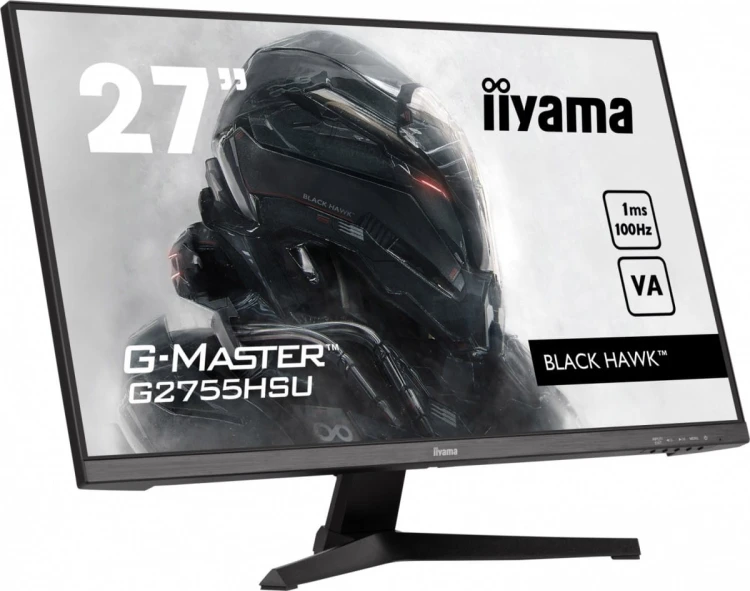 IIYAMA Monitor 27 cali G2755HSU-B1 VA,FHD,100Hz,1ms,HDMI,DP,2xUSB,2x2W