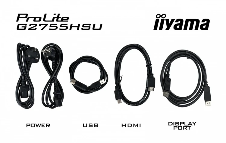IIYAMA Monitor 27 cali G2755HSU-B1 VA,FHD,100Hz,1ms,HDMI,DP,2xUSB,2x2W