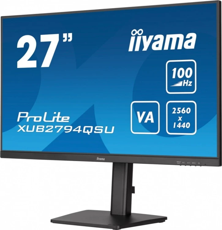 IIYAMA Monitor 27 cali XUB2794QSU-B6 VA,QHD,HDMI,DP,100Hz,HAS(150mm),USB3.2
