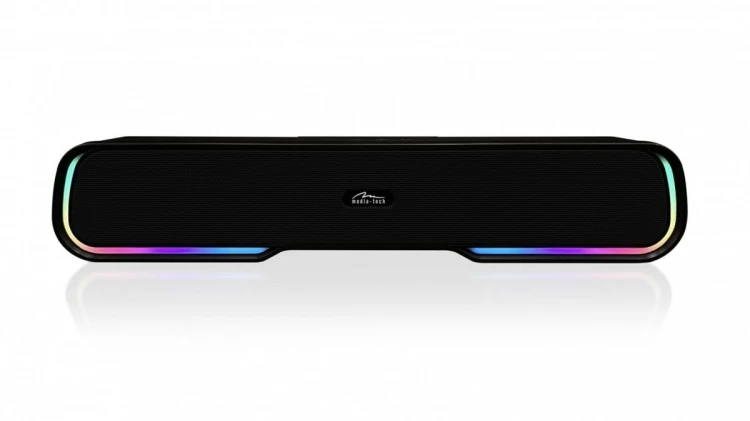 Media-Tech Głośnik Bluetooth typu Soundbar PHANTOM BT MT3180 Bluetooth 5.1+EDR/MP3/MicroSD/USB/AUX/Wbudowany Mikrofon/Micro-USB/RGB/RMS 10W/ PMPO 450W