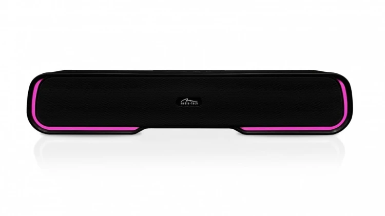 Media-Tech Głośnik Bluetooth typu Soundbar PHANTOM BT MT3180 Bluetooth 5.1+EDR/MP3/MicroSD/USB/AUX/Wbudowany Mikrofon/Micro-USB/RGB/RMS 10W/ PMPO 450W