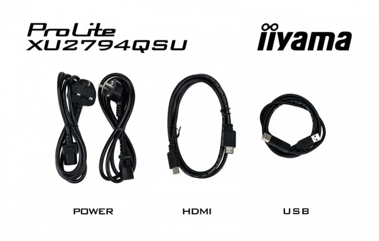 IIYAMA Monitor 27 cali XU2794QSU-B6 VA,QHD,HDMI,DP,100Hz,2xUSB 3.2,2x2W