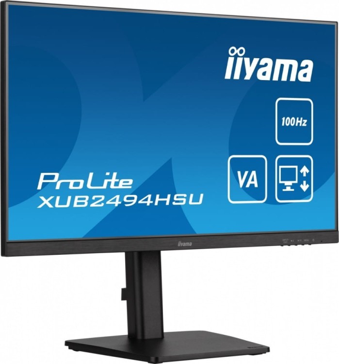 IIYAMA Monitor 23.8 cala XUB2494HSU-B6 VA,FHD,HDMI,DP,100Hz,2xUSB,HAS(150mm)