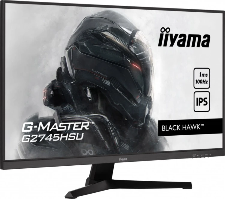 IIYAMA Monitor G-Master G2745HSU-B1 27 cali G2745HSU-B1 IPS,FHD,100Hz,1ms,2xUSB,2x2W,FreeSync