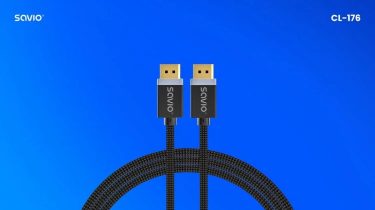 Savio Kabel DP v1.4 (M), 8K/60Hz, FHD, 3 m, CL-176