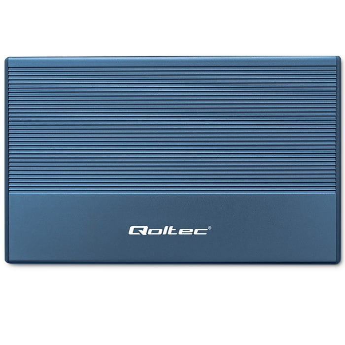 Qoltec Obudowa | Kieszeń na dysk SSD HDD 2.5" | SATA | USB 3.0 | Super  speed 5Gb/s | 2TB | Niebieskia