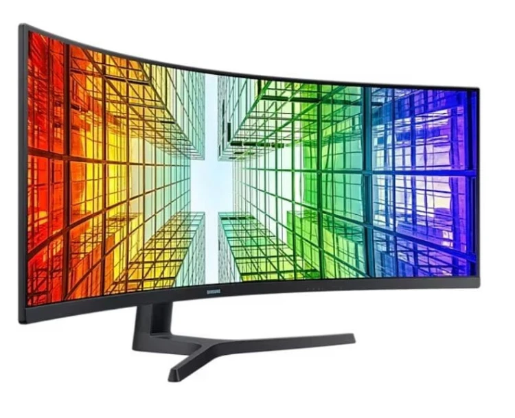 Samsung Monitor 49 cali ViewFinity S95UC VA 5120x1440 DQHD 32:9 2xHDMI 1xDP 1xUSB-C (90W) 3xUSB 3.0 LAN 5ms PinP/PbyP 120Hz HAS gł. zakrzyw. 3YOn-Site
