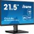 IIYAMA Monitor 21.5 cala ProLite XU2292HSU-B6 IPS,100Hz,FreeSync,SLIM,HDMI,DP,2x2W,  4xUSB(3.2),0.4ms