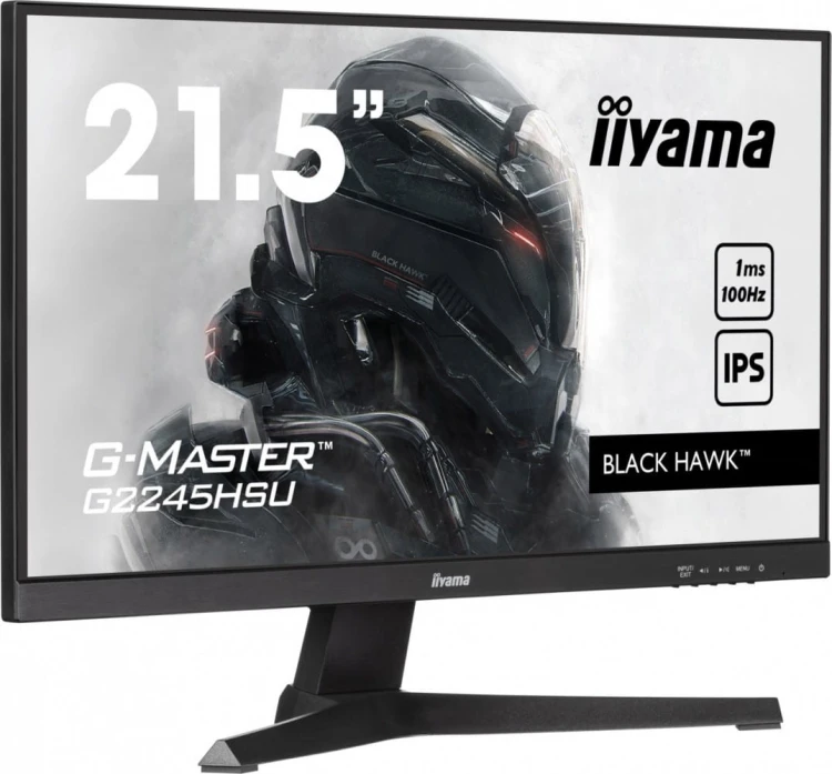 IIYAMA Monitor 22 cale G2245HSU-B1 IPS,FHD,100Hz,1ms,2xUSB,HDMI,DP,2x2W,  FreeSync