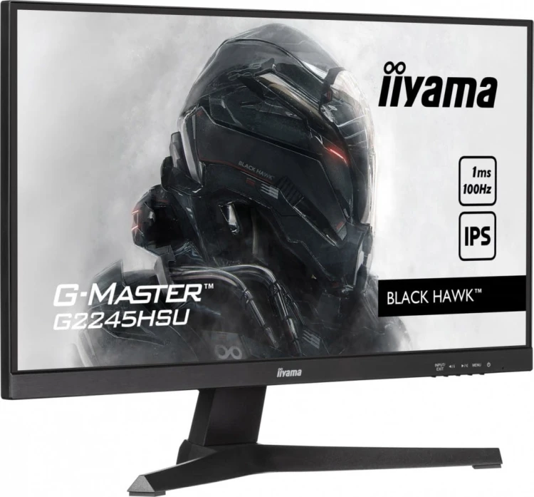 IIYAMA Monitor 22 cale G2245HSU-B1 IPS,FHD,100Hz,1ms,2xUSB,HDMI,DP,2x2W,  FreeSync